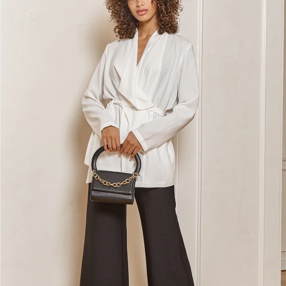 Recognition Off White Belted Blazer - Picture 3 of 4